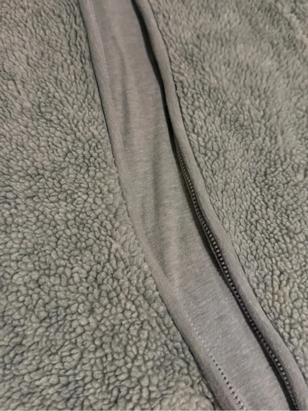 GAP Gray Hooded Sherpa One-Piece Footie